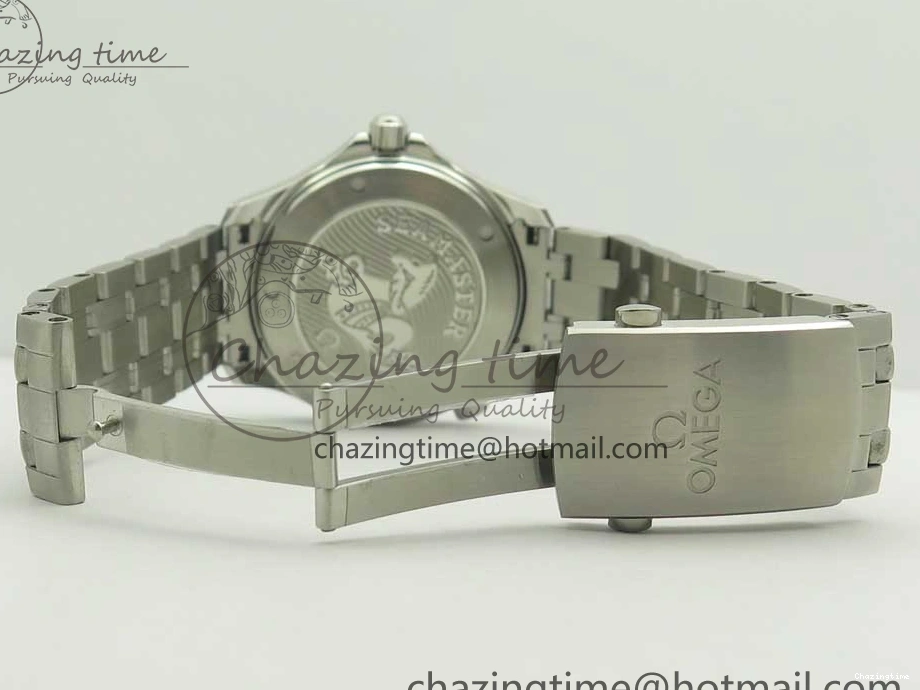 0120 WaterResistant Seamaster 300M SS MKS V3 1:1 Best Edition Black Dial Black Ceramic Bezel on SS Bracelet A 7981